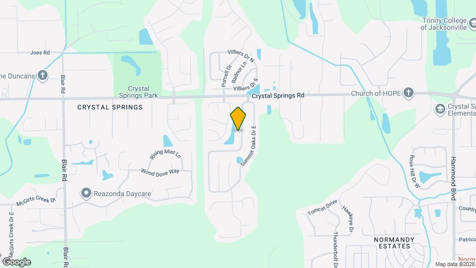 1288 Summit Oaks Dr W Map and Location Details