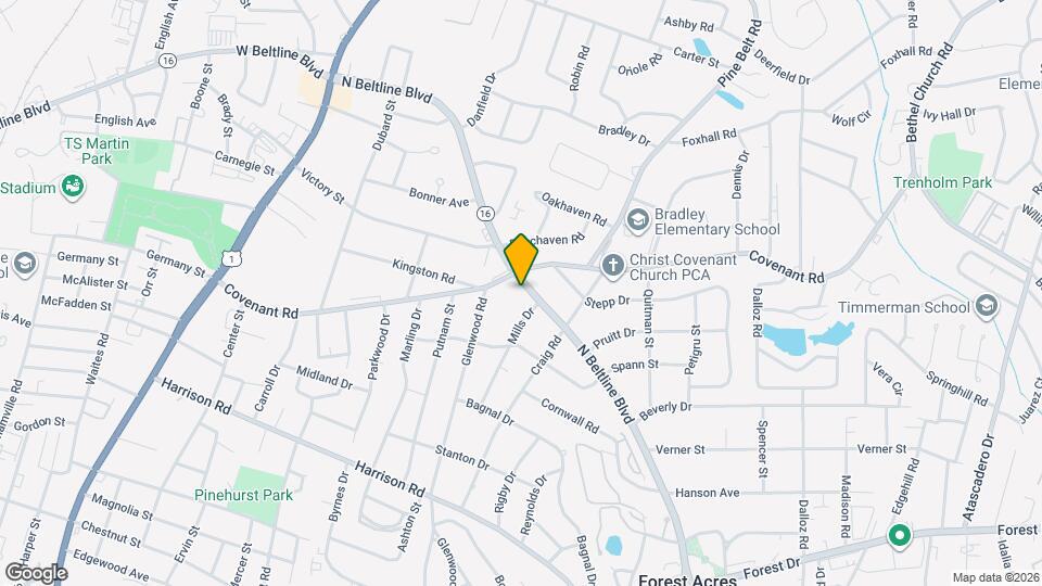 2915 N Beltline Blvd Map and Location Details