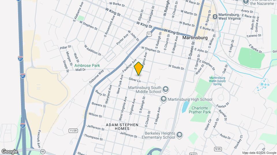 629 Virginia Ave Map and Location Details