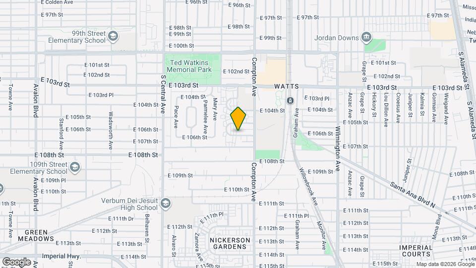 1513 E 106th St, Unit 1513 Map and Location Details