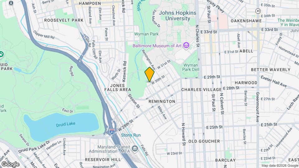 3001 Huntingdon Ave Map and Location Details