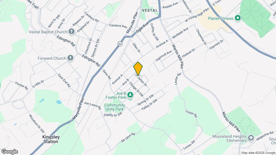 4621 Julian St Mapa y Detalles de la Ubicación