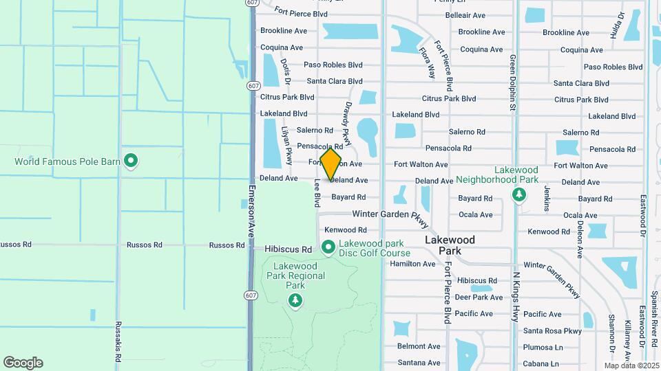 8403 Deland Ave Map and Location Details