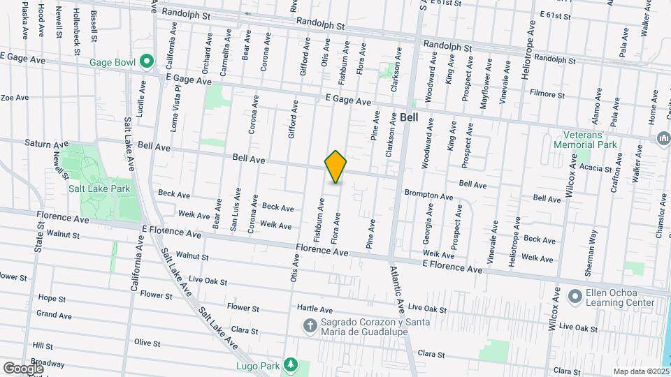 6829 Flora Ave Mapa y Detalles de la Ubicación