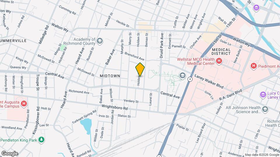 1246 Holden Dr Mapa y Detalles de la Ubicación