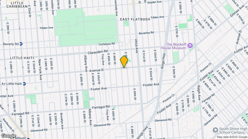 1261 Schenectady Ave Map and Location Details