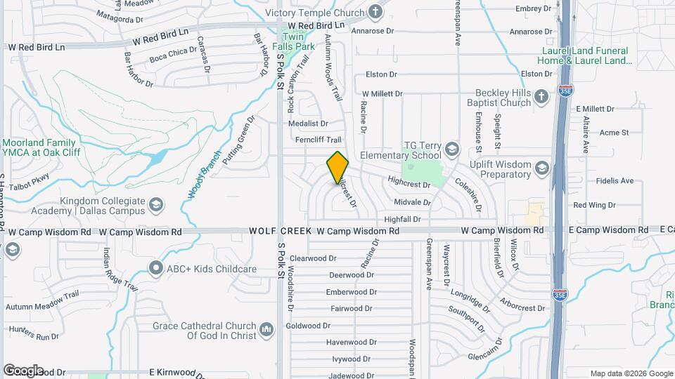 6912 Clearglen Dr Map and Location Details