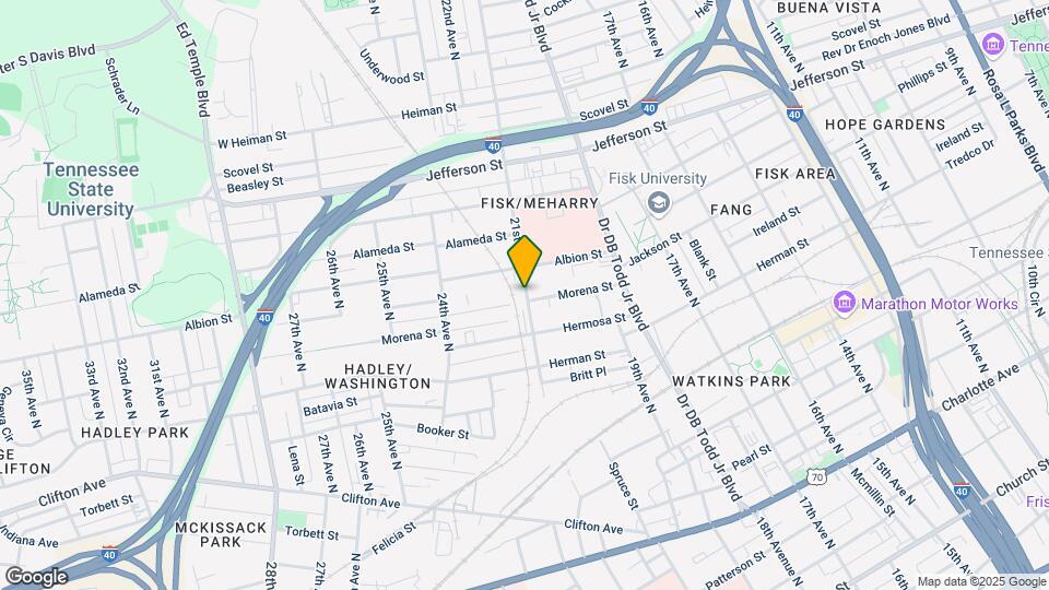 Meharry Towers Institutional Apartment Map and Location Details