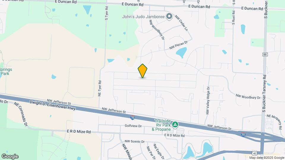 1405 NW High View Dr Map and Location Details