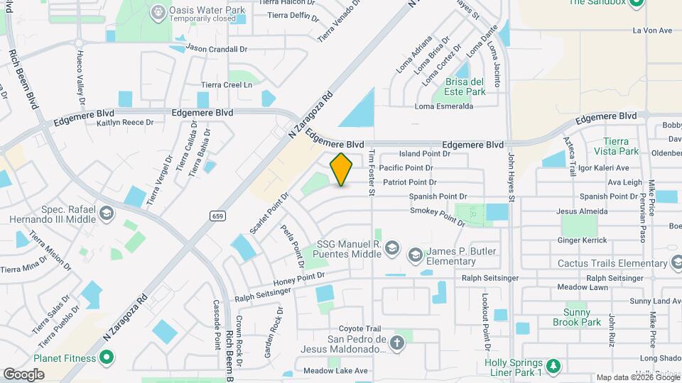 14205 Spanish Point Dr Map and Location Details