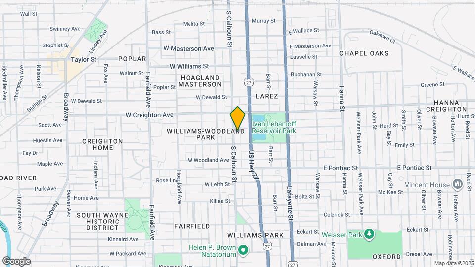 2409 S Calhoun St Map and Location Details