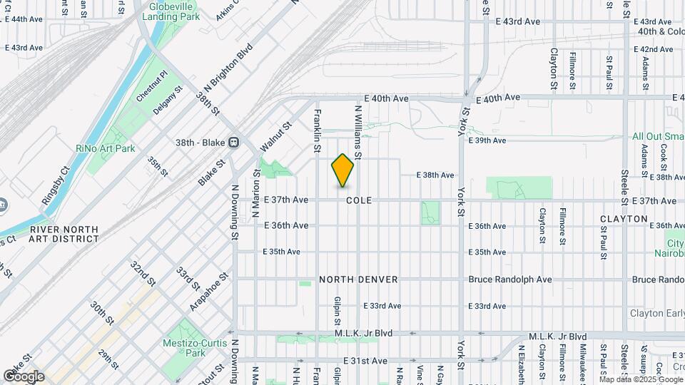 3718 Gilpin St Map and Location Details