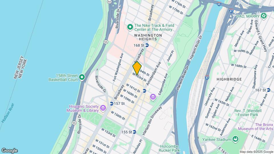 536 W 163rd St Map and Location Details