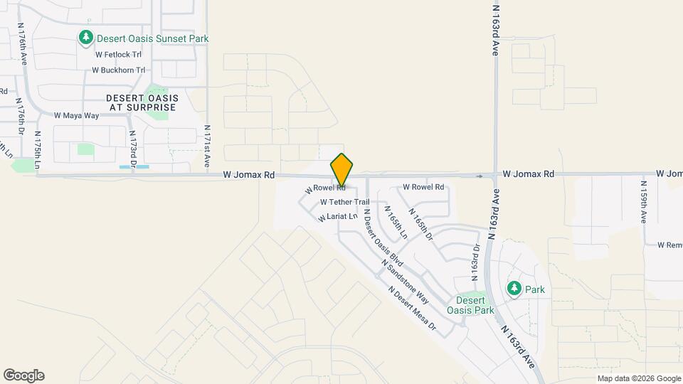 16719 W Rowel Rd Map and Location Details
