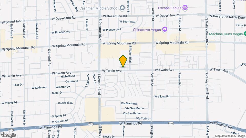 4718 W Twain Ave Map and Location Details