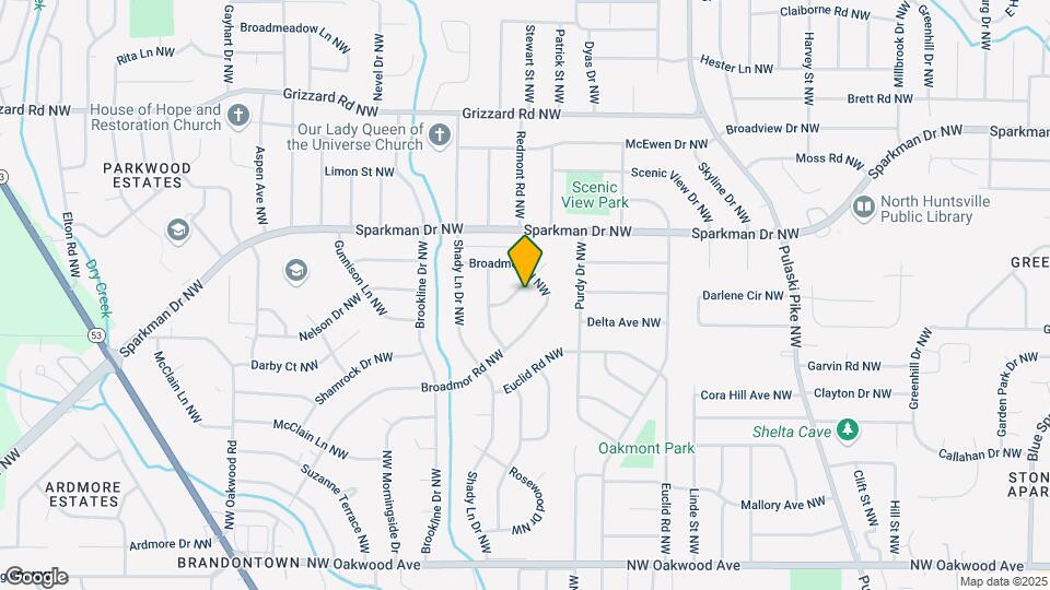 2208 Glen Iris Cir NW Map and Location Details