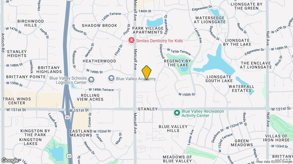 6811 W 149th Terrace Map and Location Details