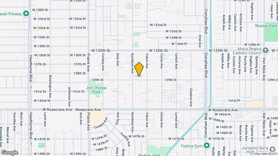 3637 W 139th St Map and Location Details