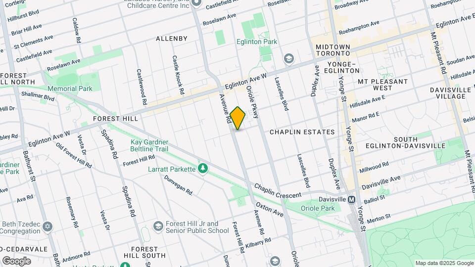 941 Avenue Rd Map and Location Details