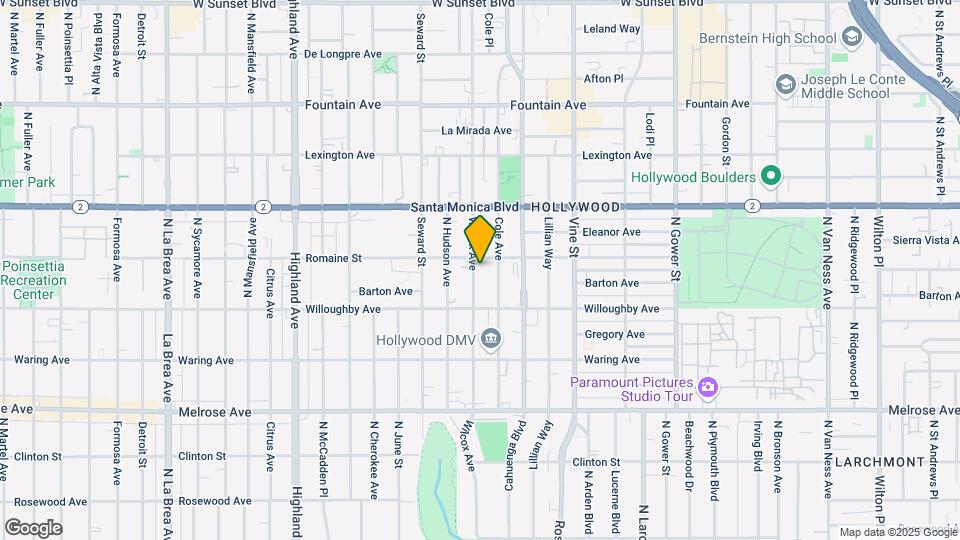 946- 948-3/4 Wilcox Ave. Map and Location Details