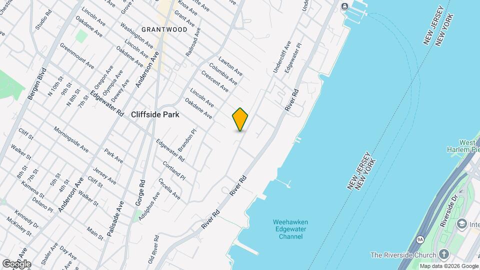 178 Undercliff Ave Map and Location Details