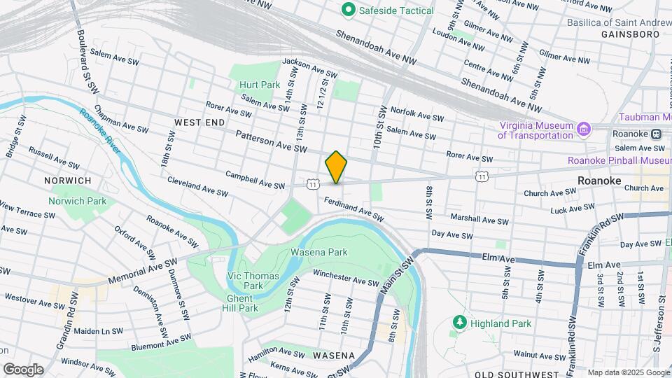 1106 Campbell Ave SW-Unit -A Map and Location Details