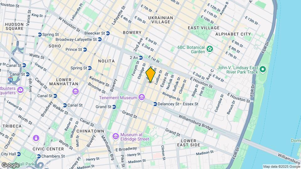 148 Orchard St Mapa y Detalles de la Ubicación