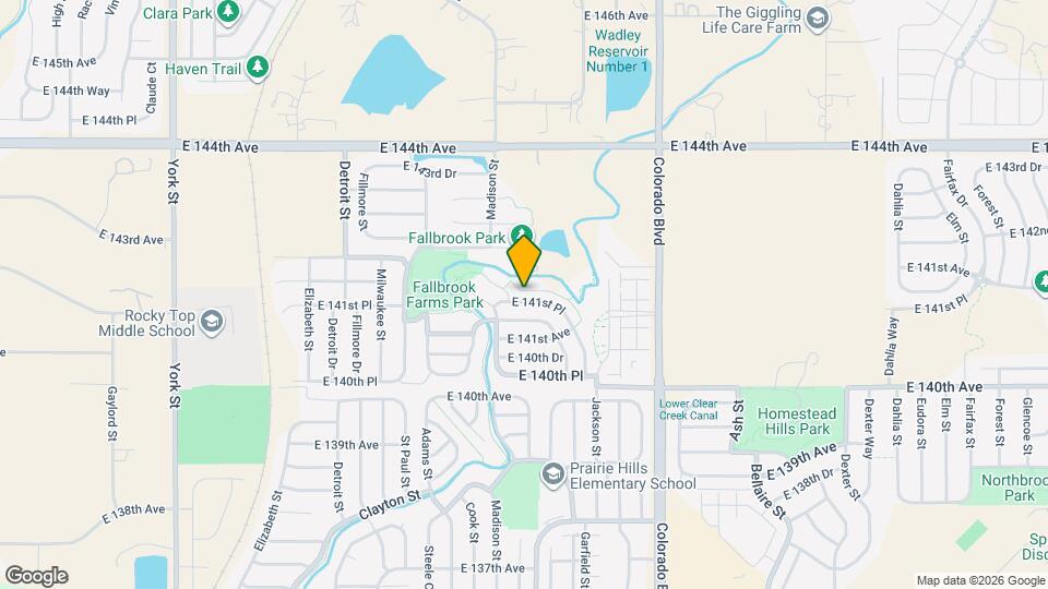 3537 E 141st Pl Map and Location Details