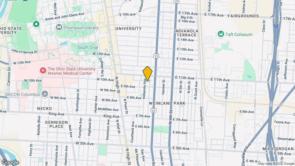 1522 Indianola Ave Map and Location Details