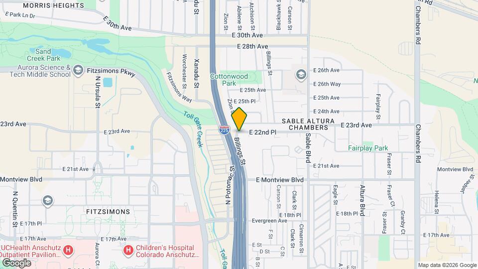 2280 Billings St Map and Location Details