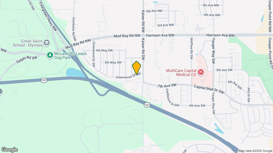 4615 Greenwood Dr SW Map and Location Details