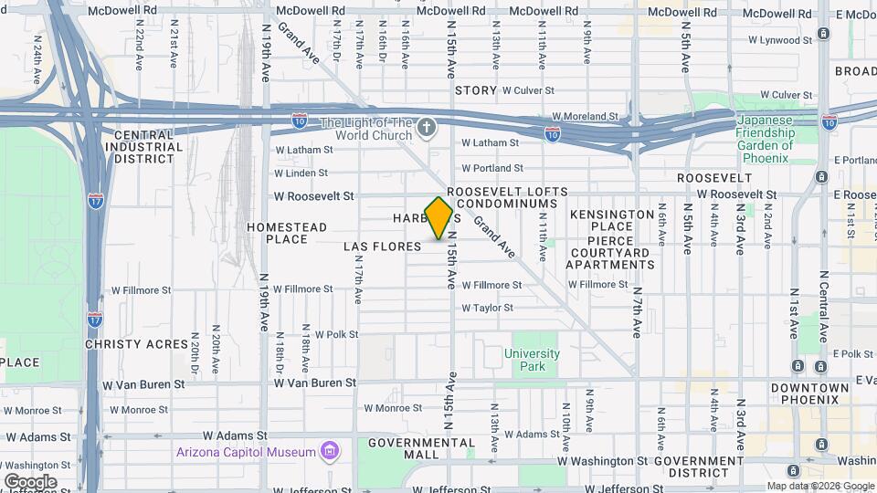 1515 W McKinley St Map and Location Details