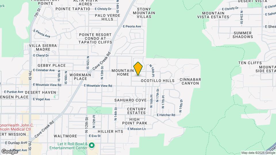 1521 E Ironwood Dr Map and Location Details
