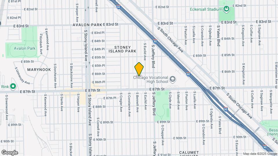 8617 S Bennett Ave Map and Location Details