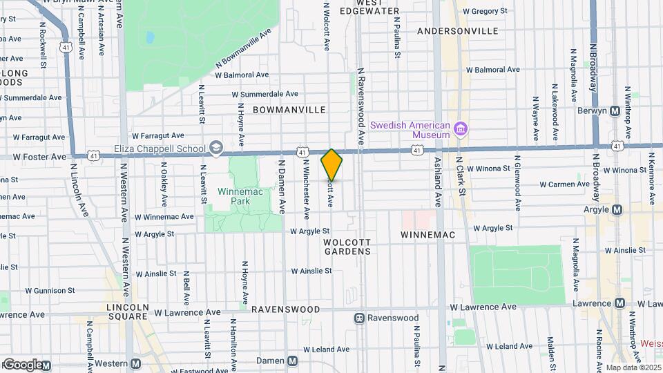 5077 N Wolcott Ave Map and Location Details