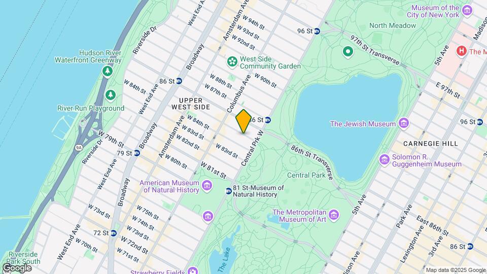 28 W 85th St Mapa y Detalles de la Ubicación