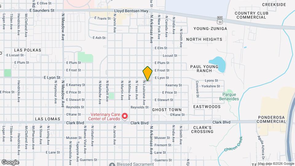 2704 E Kearney St Mapa y Detalles de la Ubicación