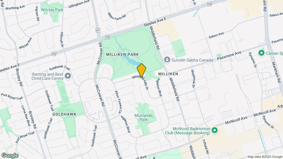 80 Whistling Hills Dr Map and Location Details