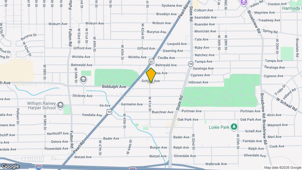 4016 Biddulph Ave Map and Location Details