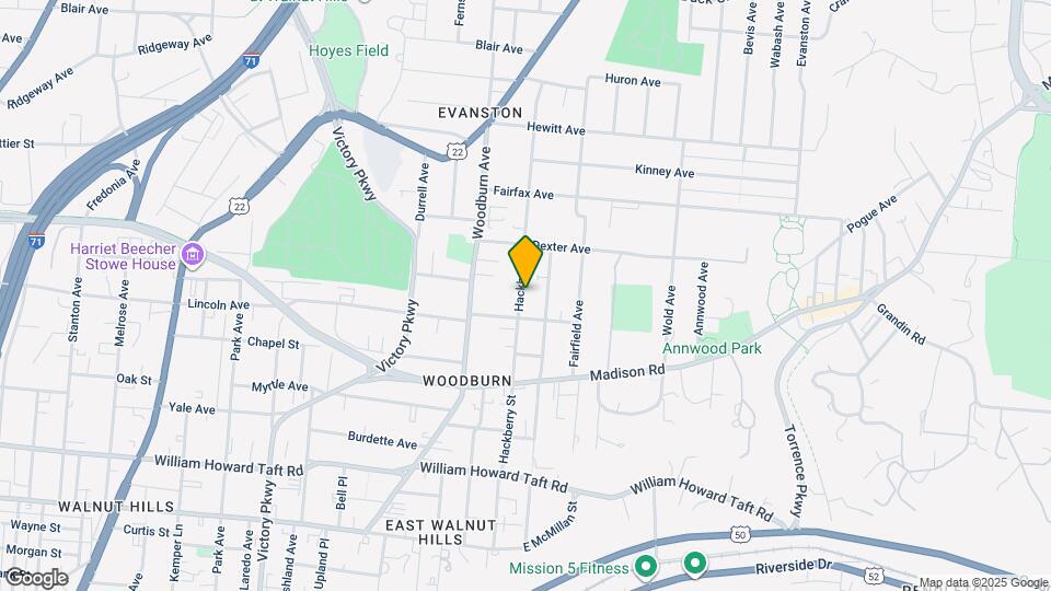 3020 Hackberry St Map and Location Details