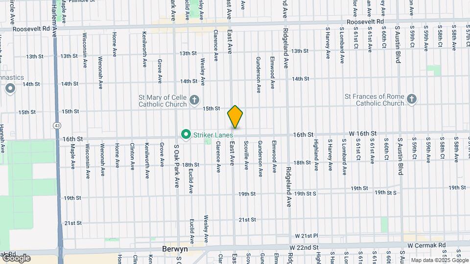 6543 16th St Map and Location Details