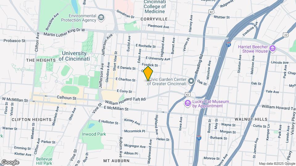 2643 Bellevue Ave Map and Location Details