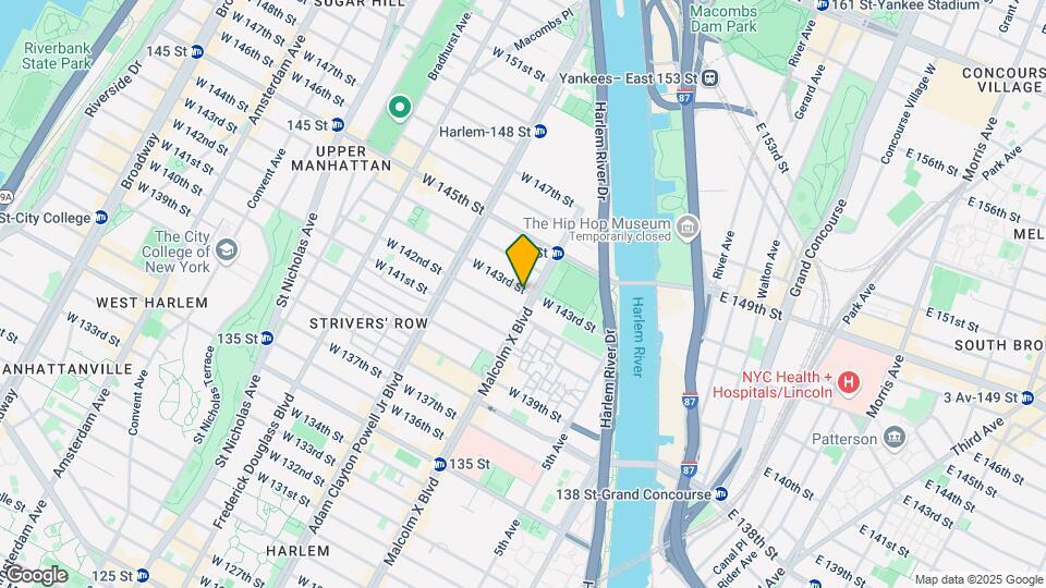 100 W 143rd St Map and Location Details