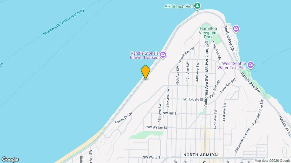 1588 Alki Ave SW Mapa y Detalles de la Ubicación