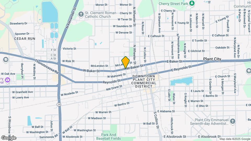 503 W Baker St Map and Location Details