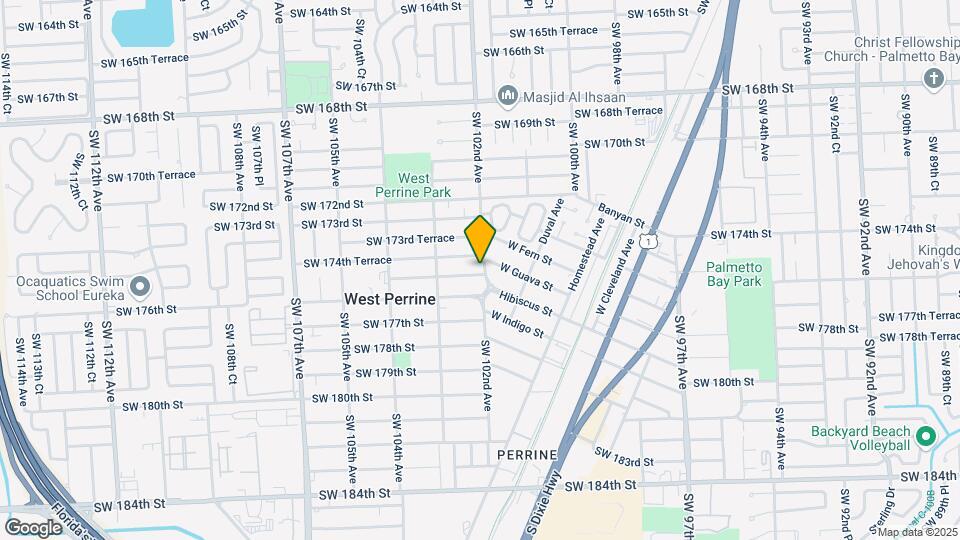 10201 SW 175th St Map and Location Details