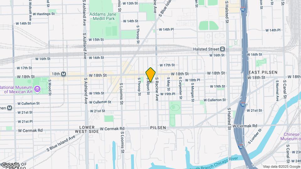 1837 S Allport St Mapa y Detalles de la Ubicación