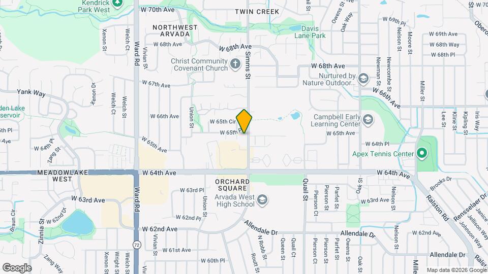 6533 Simms St Map and Location Details