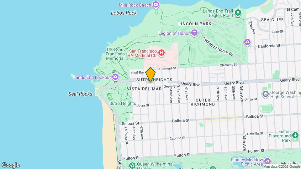 8130 Geary Blvd Mapa y Detalles de la Ubicación
