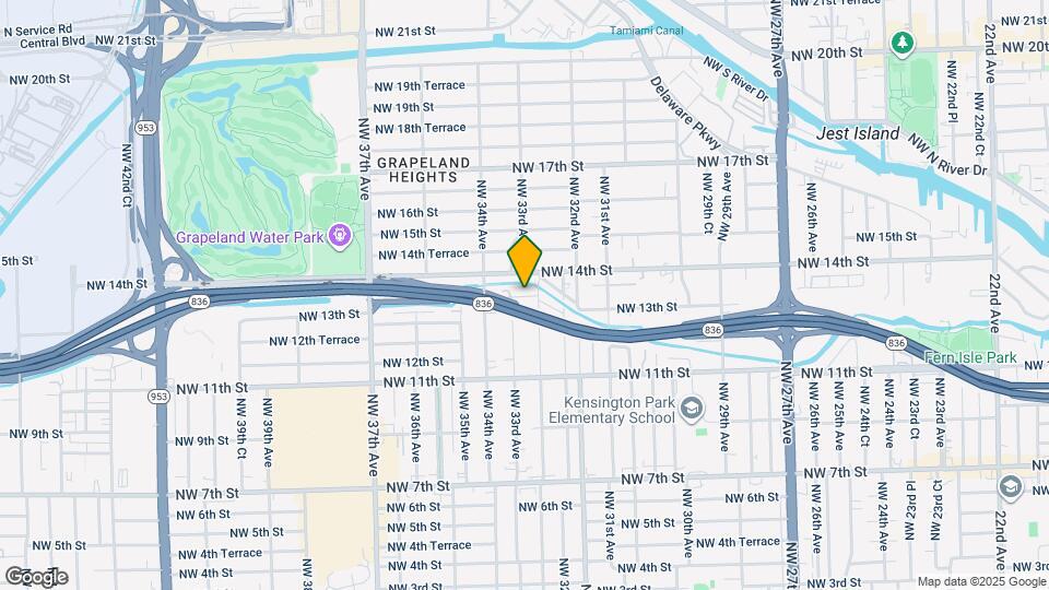 3287 NW 13th Terrace Map and Location Details